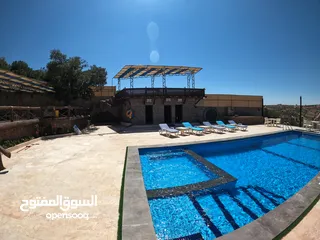  15 شالية رمسيس  Ramesses Chalet وسط اجمل غابات عجلون أطلالة بانورامية