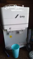 1 كولرماء نوعGreen لون ابيض استعمال خفيف حامي بارد شغال ميه ميه وفلتر تايوان مع خزان ماء صغير مع الفلت