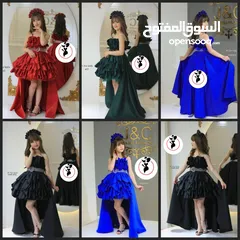 1 فستان بناتي قصير ابو ذيل روووعة
