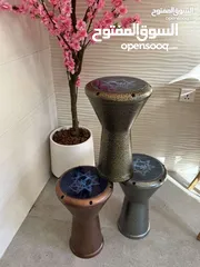  3 طبله سكب جديده مصريه اصليه كفاله 5 سنوات مع شنته وعصي
