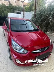  4 هونداي اكسنت 2013 اللون احمر ماتور 16 شاشه فحص 2 جيد  كوشوك جديد ودهان جديد واقتصادي وماتور وقير جيد