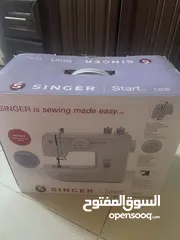  2 ماكينة خياطة singer بيضاء جديدة بالكرتونة