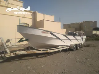  3 قارب 28مصنع الفيروز مع ملكيه مجدده  بدون مكاين وبدون عربة