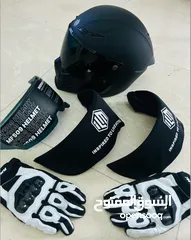  1 ILM Helmet + ILM Gloves + 3 extra visors ( 2 clear, 1 tinted) for Sale