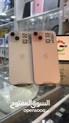  3 ‏iPhone 15 Plus 256GB / Pink & Blue  وارد شرق أوسط مدخل خط بطاريات بين 86‎%‎ - 90%