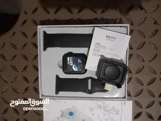  7 وارد الخارج ساعة يد ذكية شبية ساعة أبل أو ساعة آيفون  ماركة Hello smart watch بها مميزات كثيرة  اجرا