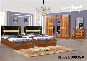  2 غرف نوم 2 سرير 200 في 120 شامل التركيب والدوشق