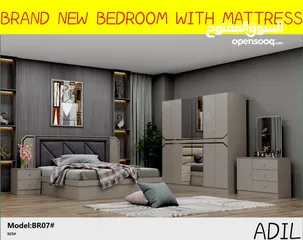  6 BRAND NEW STYLE BEDROOM WITH MATTRESS