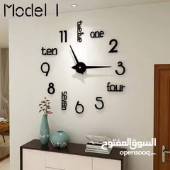  1 ساعة حائط مودرن 3D