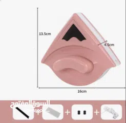  2 ممسحة النوافذ السحرية – الحل الأسهل لتنظيف الزجاج تصميم مغناطيسي مزدوج لتنظيف الجهتين بنفس الوقت
