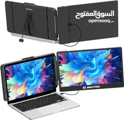 1 للبيع: شاشة Kwumsy S1 محمولة مزدوجة — شاشة إضافية مذهلة للابتوب!