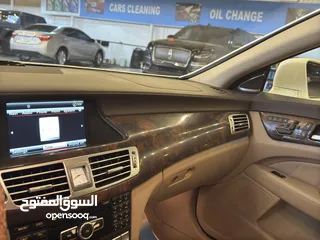  4 مرسيدس  بينز  CLS 550 AMG V8   2014  وارد أوراق جمارك  لون أبيض مميز  بيج من الداخل كاملة الموصفات