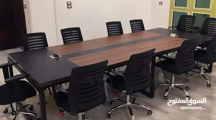  4 ترابيزة اجتماعات (خشب زجاج مودرن كلاسيك اثاث مكتبي) -meeting table