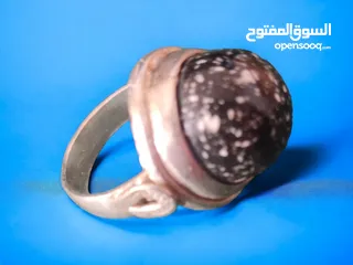  4 silver ring with al Mourad stone خاتم فضة بحجر المراد