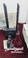 1 مسرح منزليSHARP خمس  سماعات وهوفر شبه وكاله