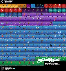  2 حسب فورت نايت  190 سكن فيه اكس كريتوس واكس الكاندي للبيع
