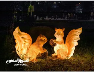  13 زيّن حديقتك بسحر الطبيعة تمثال سنجاب بالحجم الكبير التمثال في وضعيتين مصنوع من راتنج البوليريسين