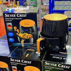  8 SLLVER CREST Extra large Capacity Air Fryer 2400W - 6L قلاية هوائية صحية من ماركة سيلفر كرست