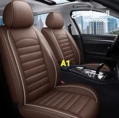  3 غطاء مقاعد السيارة الفاخر Premium Leather مصنوع من جلد فاخر مقاوم للخدش والاتساخ