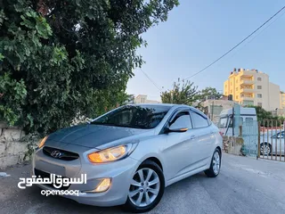  2 هونداي اكسنت 2014 فل اوتماتك 4 غيار بنزين اصل كوررري ترخيص وتأمين شامل  الله يبارك ..