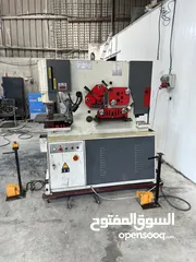  3 ماكنه  قص وتحزيق حديد