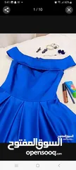  10 فستان نيلي تقيل للمناسبات من تانجو للبيع off shoulders . navy blue of shoulders dress from tango
