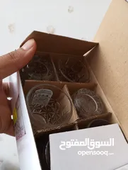  1 أكواب زجاجيه للقهوة