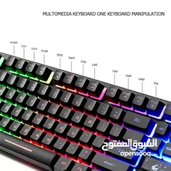  1 ZIYOULANG K2 RGB TKL MECHANICAL GAMING KEYBOARD BLUE SWITCH - BLACK