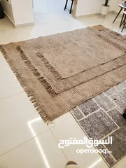  8 طقم سجاد تركي 3 قطع احجام مختلفة استخدام خفيف اصلي لون بيج اجمل لون  واجمل نقشة التركي سعر حررق