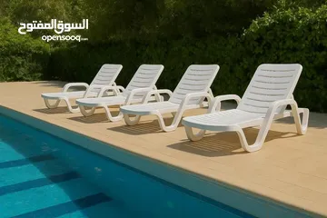  1 كراسي تشميس للمسابح والمزارع