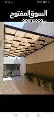  23 شوادر ومظلات خارجية واشرعة وبيرجولا وجميع مستلزمات التظليل الخارجي تنجيد مراجيح واطقم راتان