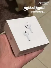  6 أختار الأصلي وريح راسك النسخة الأحدث والأقوى  بطارية تصل إلى 5ساعات من الأستخدام Apple AirPods 4 AN
