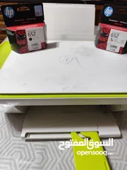  1 طابعة مستعملة مع أحبار جدييدة