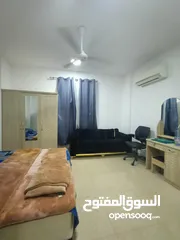  1 Ghubrah North fully furnished apartment 2bhk بالغبره الشماليه شقه غرفتين وصاله و3 دورات مياه للايجار