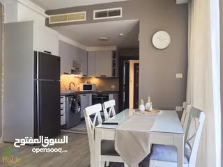  4 Brand New Furnished two bedroom apartment in Abdoun with Balcony شقة مفروشة غرفتين في عبدون جديدة