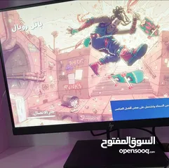  3 شاشة جيمنج+كيبورد ابيض صغير