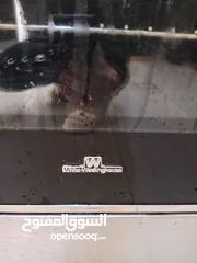  6 غاز 5 عيون لون سلفر بحالة ممتازة والغاز بضوي من تحت وفوق مع بعض بنفس الوقت