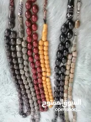  2 سبح عدد 6 خام ايراني ونجفي وتركي حبات فحلة 90دينار