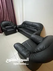  5 Leather Sofa Set