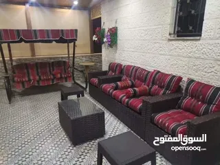  1 معرض الكرم الطقم الرتان مراجيح