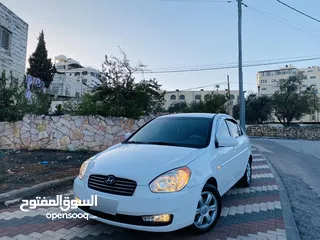  4 هونداي فيرنا 2007 ماتور1600 فل اوتماتك بوضع ممتاز جداً الله يبارك..