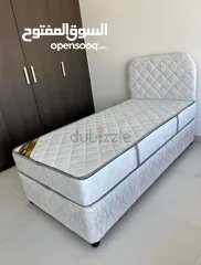  4 BRAND NEW SINGLE AMERICAN BASE BED WITH SPRING MATTRESS