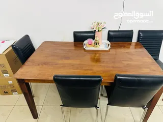  2 very good condition Dining table for sale with 6 chair