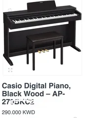  1 Casio Digital Piano, Black Wood - AP-270BKC2