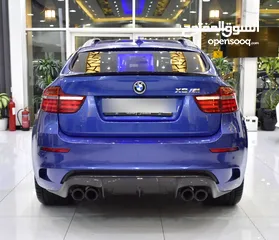  7 BMW X6 M ( 2013 Model ) in Blue Color GCC Specs