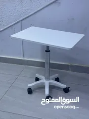  6 طاولة لابتوب طاولة لابتوب هايدروليك قابل للتعديل طاولة لابتوب متحركة خشب م دوران 360 وتحكم بالارتفاع
