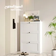  5 خزانة واحدة تغيّر شكل مدخل بيتك! خزانة أحذية قلابة عصرية وموفرة للمساحة نظّمي مدخل منزلك بذكاء