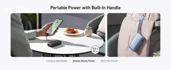  6 Anker Nano Power Bank (30W, Built-In USB-C Cable) -NEW -MEAGByte