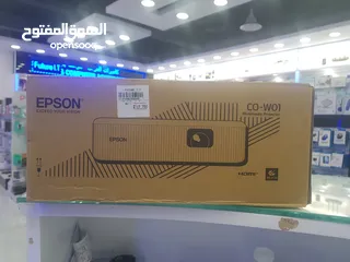  1 Epson Co-w01 wxga multimedia projector 3000 lum