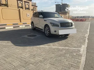  8 انفينيتي QX56 خليجي بدون حوادث فل مواصفات بحاله ممتازه جاهزه للتسجيل والاستخدام